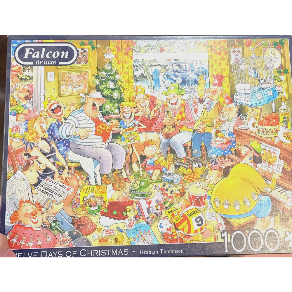 Twelve Days of Christmas Graham Thompson Puzzle 1000 Pieces Complete Holidays
